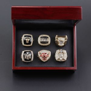 Band Rings Chicago Bulls 6-year Championship Ring Set for Fans Uc3g