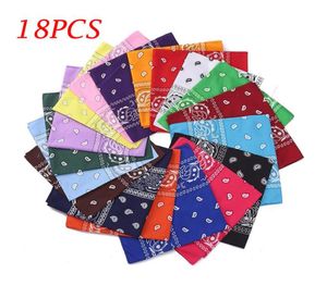 SCARFA 18PC per donne dozzine di paisley bandanas set multi colorato bandanna criminna a doppio lato nuovo lato size55cmx55cm y2010075787439