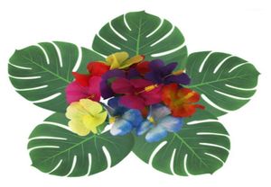 Simulation Leaf Artificial Plant Leaf Palm Tree Hawaii Jungle Beach Theme Party Decoration Rainforest Theme Event17417850