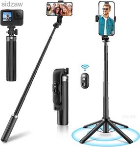 Selfie Monopods FGCLSY 2023 Neues Mini -Selfie -Stick -Stativ mit Remote -Upgrade -Design 40 Erweiterbares Ladeblech Bluetooth Control WX