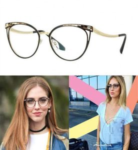 Chiara Model Fashion Design BV2186 Eleganti occhiali Cateye in metallo Frame per donne leggero 5317140 per occhiali da prescrizione Ful2788927