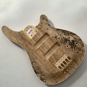 5 String Elektrische Bass unvollendete aktive Tonabnehmer Basskörperburte Holz obere+Festes Holz zum Ersetzen und DIY mit Oberflächenschädigungen Risse den Verkauf von Rissen