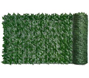 Eskrim kafes kapıları yapay çit yeşil yaprak sarmaşık çit ekran bitki duvarı sahte çimen dekoratif zemin gizlilik koruması 7398137