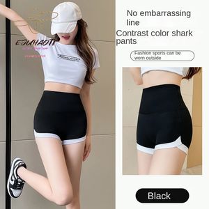 Женские шорты Shark Banns Summer Fashion Safety Lift Hip Outwear подходит для спортивной подставки для йоги фитнес 240428