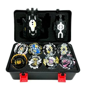 Tomy Beyblade Burst Bey Blade Toy Metal Funsion Bayblade Set Storage Box med handtag Launcher Plastic Toys för 240411