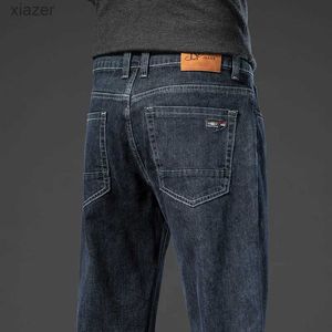 Herren Jeans Frühling Herbst Herbst Kleidung Baggy Straight Jeans weiche einfache Fashion Mens Cotton Stretch Casual Denim Jeanswx