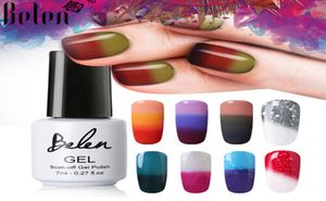 3 Färg 2 Färg Termisk nagelgelpolsk 7 ml Temperatur Färg Byt blötläggning av UV Gel Lack Manicure Lucky Lack2572204