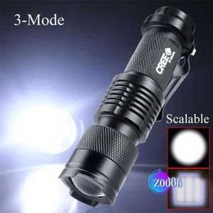 Charging Flashlight Outdoor Strong Tactical Flashlights Torches Zoom Mini Sk68 Strong Portable Flashlight Camping Pen Clip Light 405467 RBRP
