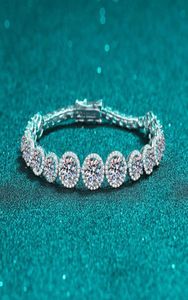 Laboratorium stworzone Diamond Tennis Bransoleta S925 Silvervvs1 Prezenty biżuterii dla kobiet dziewczęta 10cttw kamień szlachetny łańcuch moissanite Bracelets6842910