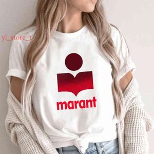 マラントデザイナーズフェムTシャツ女性コットンハラジュクTシャツoネック女性因果Tシャツ高品質のクラシックレターファッションルーズティーツシャツプレイTシャツ5475