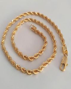 Chains Mens Thick 6mm Fancy Original Picture Rope Chain Real Yellow Gold Diamond Solid Jewelry8989020