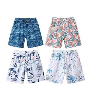 Men's Swimwear Mens quick drying swim trunks personalized printed vacation destination Wading Pants adjustable size convenient pockets new Q240429