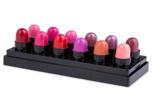 Whole12 PCSpack Charming Colors Lip Stick Lovely Tiny Moisturizing Långvarig Shining Lipstick Makeup Cosmetic Lip Gloss F8472126