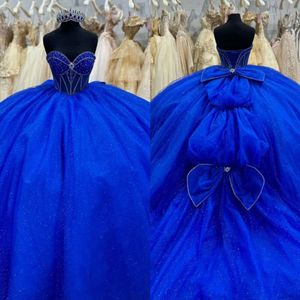 Платье Blue Princess Dress Gown Royal Ball Outpones Delitheart блески блестки vestido de Quinceanera Bow 15 Masquerade Dress