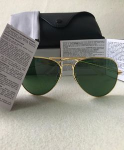 Óculos de sol estilo piloto designer de marca de óculos de sol para homens Mulheres Metal Flash Mirror Lens Glass Fashion Sunglasses GAFAS DE SOL9377503