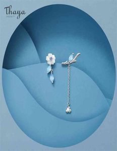 THAYA BRAND Silver Studs Studs Caining Jasmine Stud Platinum High Quality For Women Season Series Fine Jewelry 2106185521123