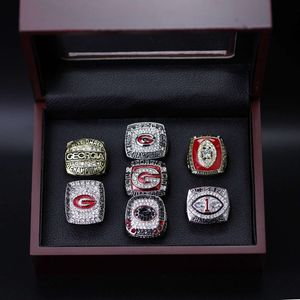 6z0i Band Rings Ncaa University of Georgia Bulldog 7 Sets University League Championship Ring Reprint Mh9s