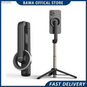Selfie Monopods Ws-22005 magnetic selfie stick portable Magsafe wireless stand handheld stabilizer intelligent telescopic rod tripod mobile phone gift WX
