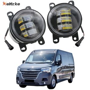 Assemblaggio delle luci della nebbia a LED EEMRKE 30W/ 40W per Renault Master 3 2020-2023 con lenti a taglio chiaro DRL CAR PTF Daytime Running Light 12V Lampada nebbia