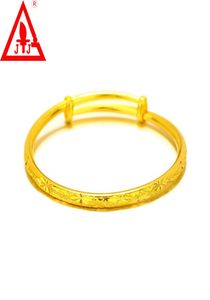 24K Gold Plated Star Bangles 2021 Brand New Fine Jewelry For Women And Men Luxury Copper Limited Promotion Real Push Pull Bracelet8895091