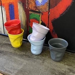 Mugs Colorful Ceramic Mug Wrinkled Coffee Cup Female Couple Creative Cute Water