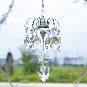 Planters Pots H D Crystal Horse Eye Prism Sunshade Used for Window Hanging Decoration Rainbow Making Hanger Home Garden Christmas Q240429