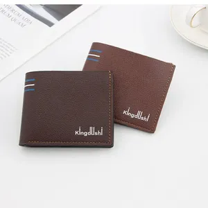 Wallets Textured Large Capacity PU Leather Fashion Money Bag Handbag Card Holder Letter Men Purse Korean Coin