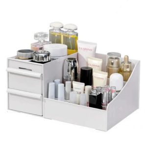 Kosmetischer Organizer Parfüm Lippenstift Aufbewahrung Nagelbox Make -up Lotion Pinsel Politur Organizer Desktop Hautpflegeprodukte Kosmetikzähler Q240429