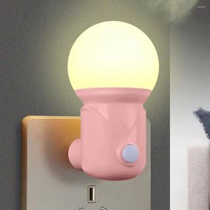 Luci notturne plug-in tappo eu a letto per bambino nutrizione per bambini per soggiorno rifornimenti per la casa lampada da letto letto letto