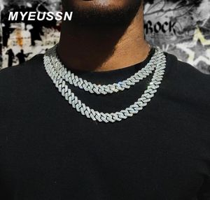 Zincirler Buzlu Küba Çıktı Güzel Takı Zinciri Kadın Punk 16mm Hip Hop Altın Cazibesi Kolyeler için Erkek Accessories Chains Sidn221751427