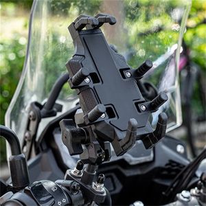 Elektrikli bisikletler ve bisikletler için evrensel anti-şok motosiklet telefon montajı 4.7-7.2in telefon 240430 için telefon montaj tutucusu