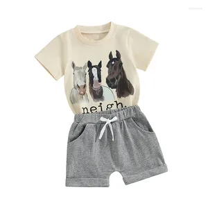 Одежда наборы для малыша Baby Boy Farm одежда для животных западных коров