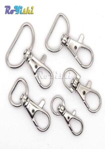 100pcslot Matel Snap Hooks Rotary Drehgelenk für Rucksack Nickel -Lobster ClaSPs5374156