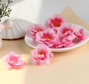200st 45 cm Artificial Fabric Plum Blossom Peach Blossom Sakura Flower Heads DIY Accessories6809239