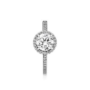 Real 925 Sterling Silver CZ Diamond Ring Hochzeit Engagement Schmuck für Frauen Mädchen 4 M36878814