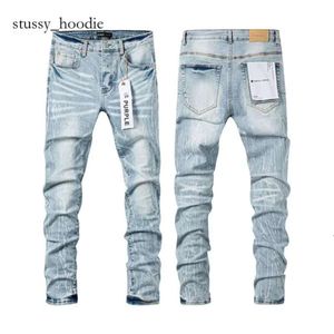 Designer Mens Purple Jeans Denim Byxor Mens Jeans Shorts Jean Men Pants Straight Design Retro Streetwear Purple Brand Jeans Short 4855