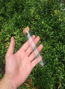 Hela 30120mm 60 ml glasflaskor injektionsflaskor burkar teströr med korkstopp tomt glas transparent klara flaskor 24pcslot15344224