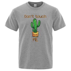Herr t-shirts grn livlig kaktus tryckt män kvinnor t skjortor lösa coola kläder s-xxxl mode t-shirts casual sommar överdimensionerad t-shirt y240429