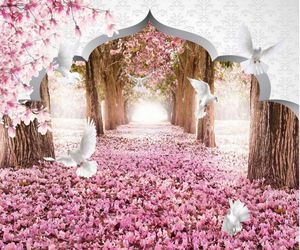 New Custom Beautiful mural 3d wallpaper 3d wall papers for tv backdrop 3d cherry white pigeon3448507