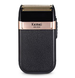 Kemei Electric Golarka USB dla mężczyzn dla mężczyzn Twin Blade Wzajemne bezszrzyżowe dolara do golenia maszyna Machine Barber Trimmer5314354