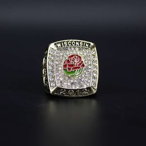 Band Rings 2012 University of Wisconsin NCAA Champion Ring Flower Design