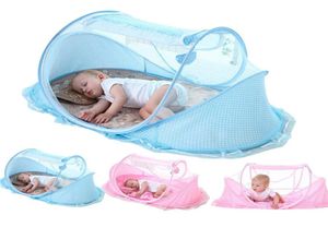 03 lata łóżeczko Mosquito Mosquito Net Portable Składane łóżko dla niemowląt Crib Mosquito Bawełniana bawełniana łóżko podróżne SET2109176