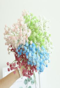 Color soft glue 135 pcs stars Artificial Gypsophila Flower Fake Silk Wedding Party Bouquet Home decoration9184806