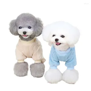 Abbigliamento per cani da peluche per peluche autunno autunno e inverno medio piccoli vestiti caldi in velluto caldo cujamas cucciolo carino pullover chihuahua