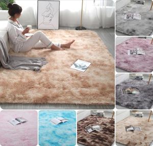 카펫 넥타이 염색 침실 거실을위한 카펫 타이 염색 플러시 소프트 카펫 안티 슬립 바닥 매트 침실 수분 흡수 카펫 깔개 6351471