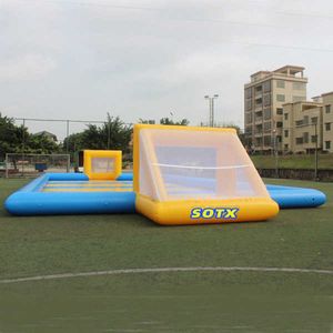 12mlx6mwx2mh (40x20x6,5ft) Interactive por atacado de futebol inflável de futebol inflável / pitch de futebol inflável Arena Playground