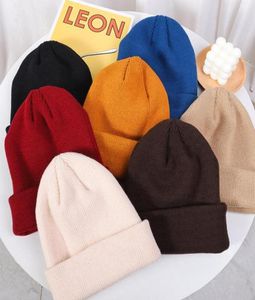 Basker vinter mjuk varm kashmir halsduk och hatt set av hög kvalitet kvinnor fast färg sjal hela stickat unisex utomhus skarv5123904