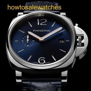Unisex Armband Uhr Panerai Luminor -Serie Automatische mechanische Herren Watch Casual Wasserdes Schweizer Uhr Luminous Geschenk für Freund Luxus PAM01274 (42 mm)