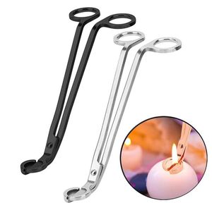 Candle Wick Trimmer rostfritt stål Candle Scissors Trim Wick Cutter Snuffer Round Head 175cm Black Rose Gold Silver Gold Color X1493122