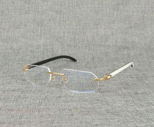 occhiali da sole in legno naturale quadrato luminoso bufalo cornello oversize casuale per gli uomini leggono occhiali ovali ottici Glass44433495